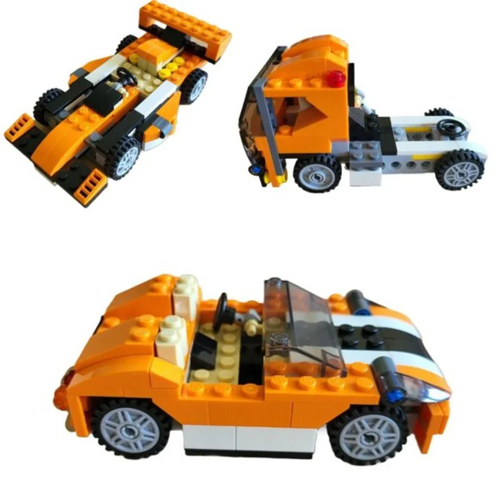 LEGO Creator 3-1 Sunset Speeder 100 Complete with Manual 31017 No Box